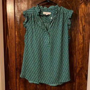 LOFT Green Blouse